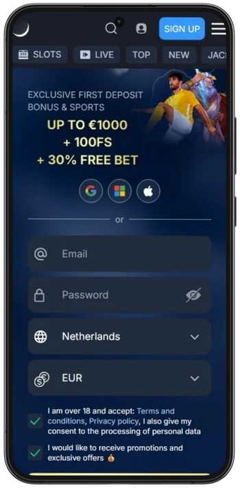 Monixbet Casino startpagina - overzicht van het spelaanbod
